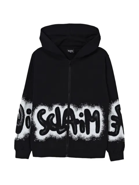 DISCLAIMER Hoodie met logoprint en rits