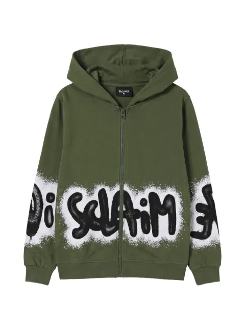DISCLAIMER Hoodie met logoprint en rits