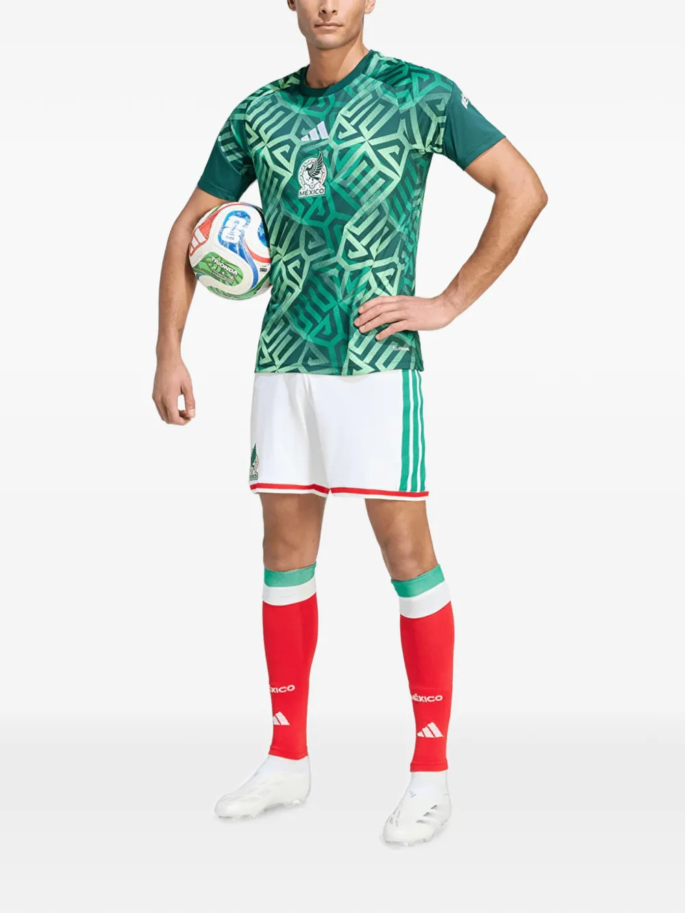 adidas Mexico 26 Home Pre Match jersey Groen