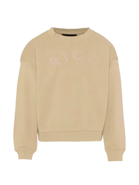 John Richmond Junior logo-print crew-neck sweater