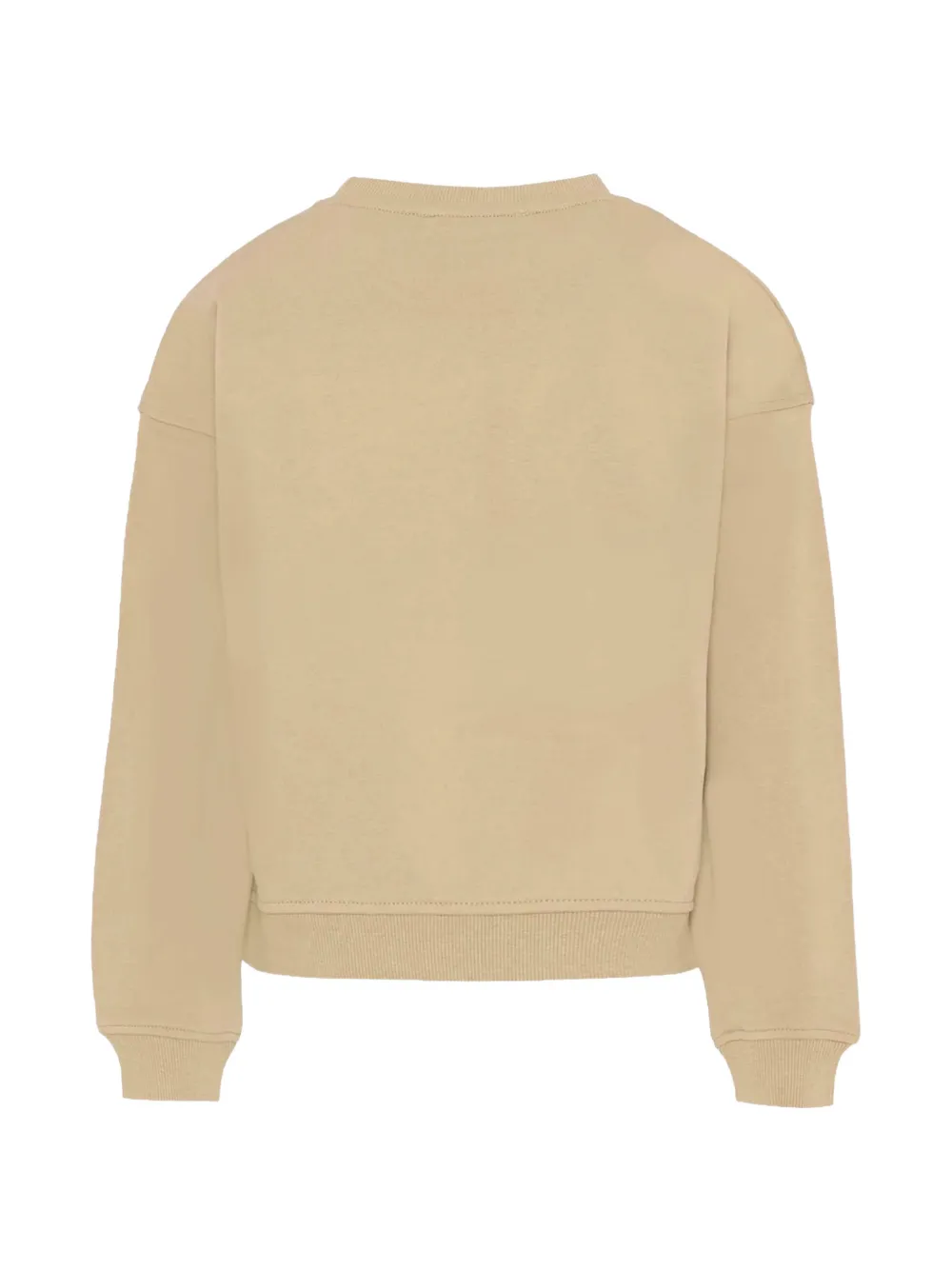 John Richmond Junior Trui met logoprint en ronde hals Beige