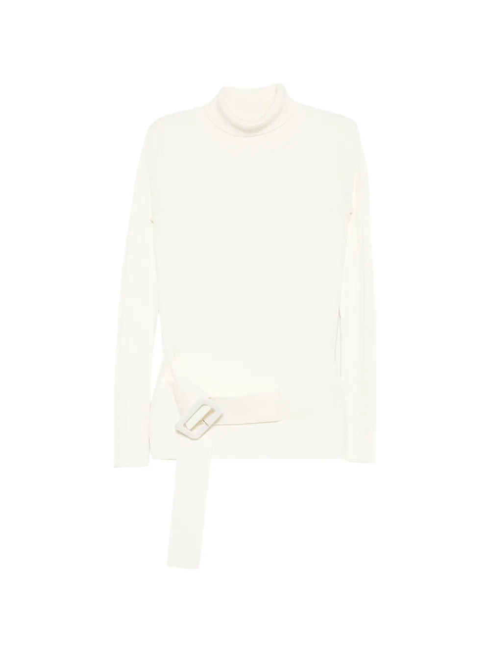 SIMONA CORSELLINI belted ribbed-knit sweater