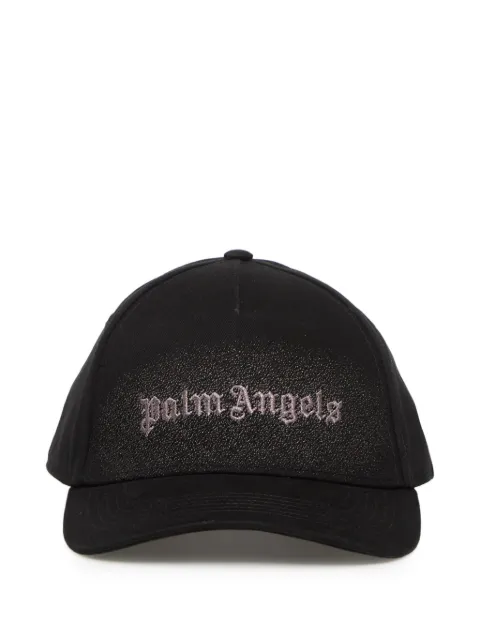 Palm Angels gorra con logo bordado en espray