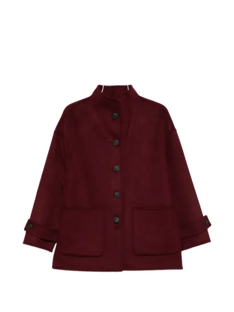 THE DYNAMIS STUDIO button-up wool coat