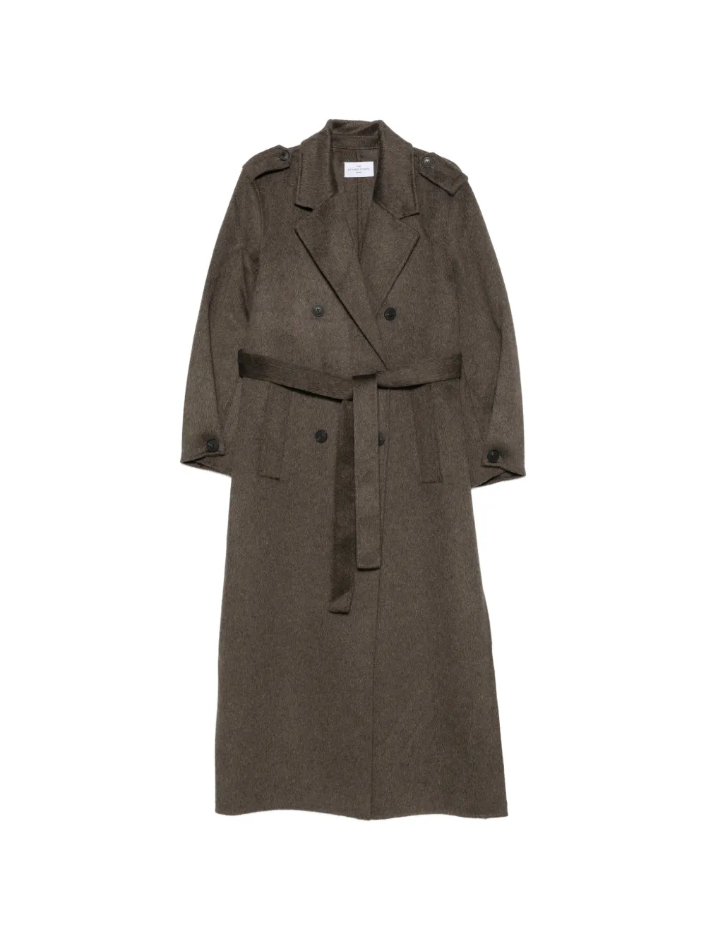 THE DYNAMIS STUDIO double-breasted belted coat - Braun
