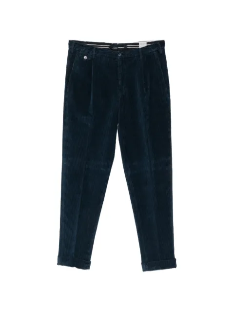 L.B.M. 1911 corduroy-effect pleated trousers