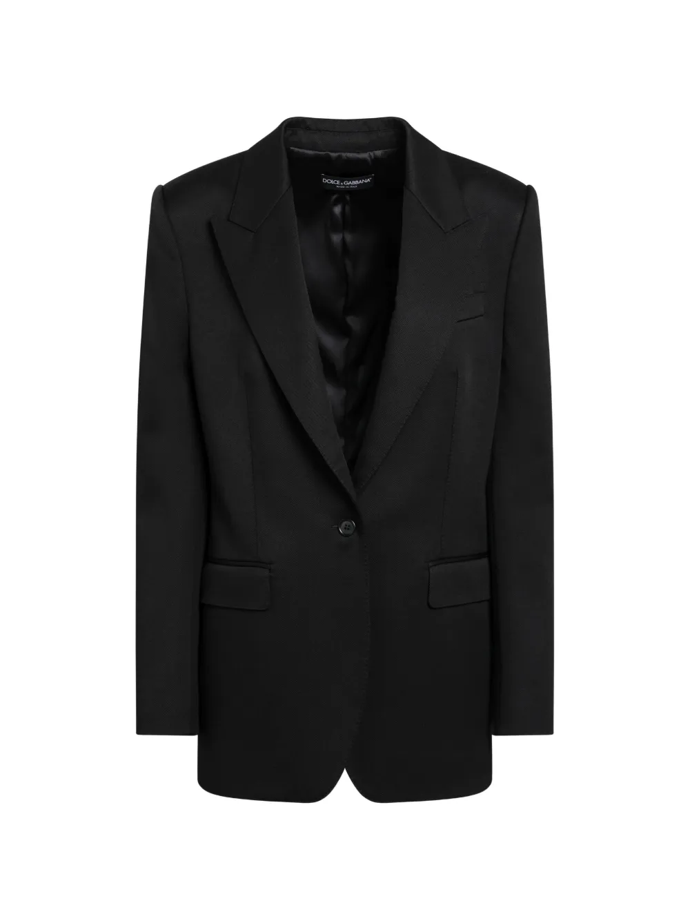 Dolce & Gabbana Single-breasted Peak-lapels Blazer In Black