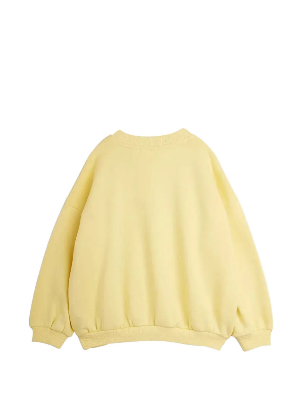 Mini Rodini Velvet Worm graphic-print sweater Geel