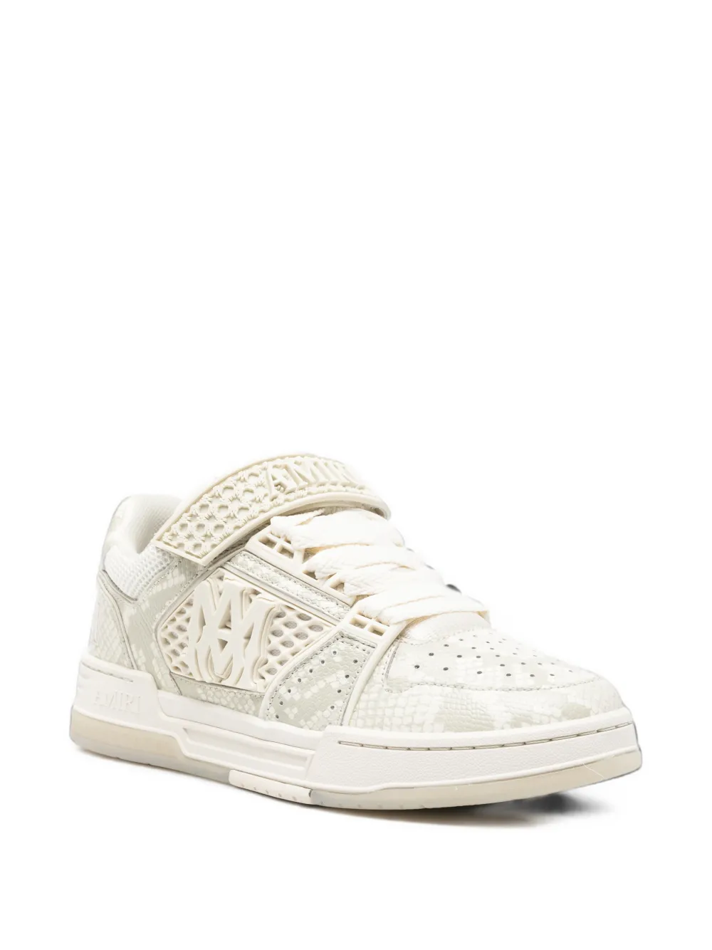 AMIRI MA Skyline sneakers met python-reliëf Beige