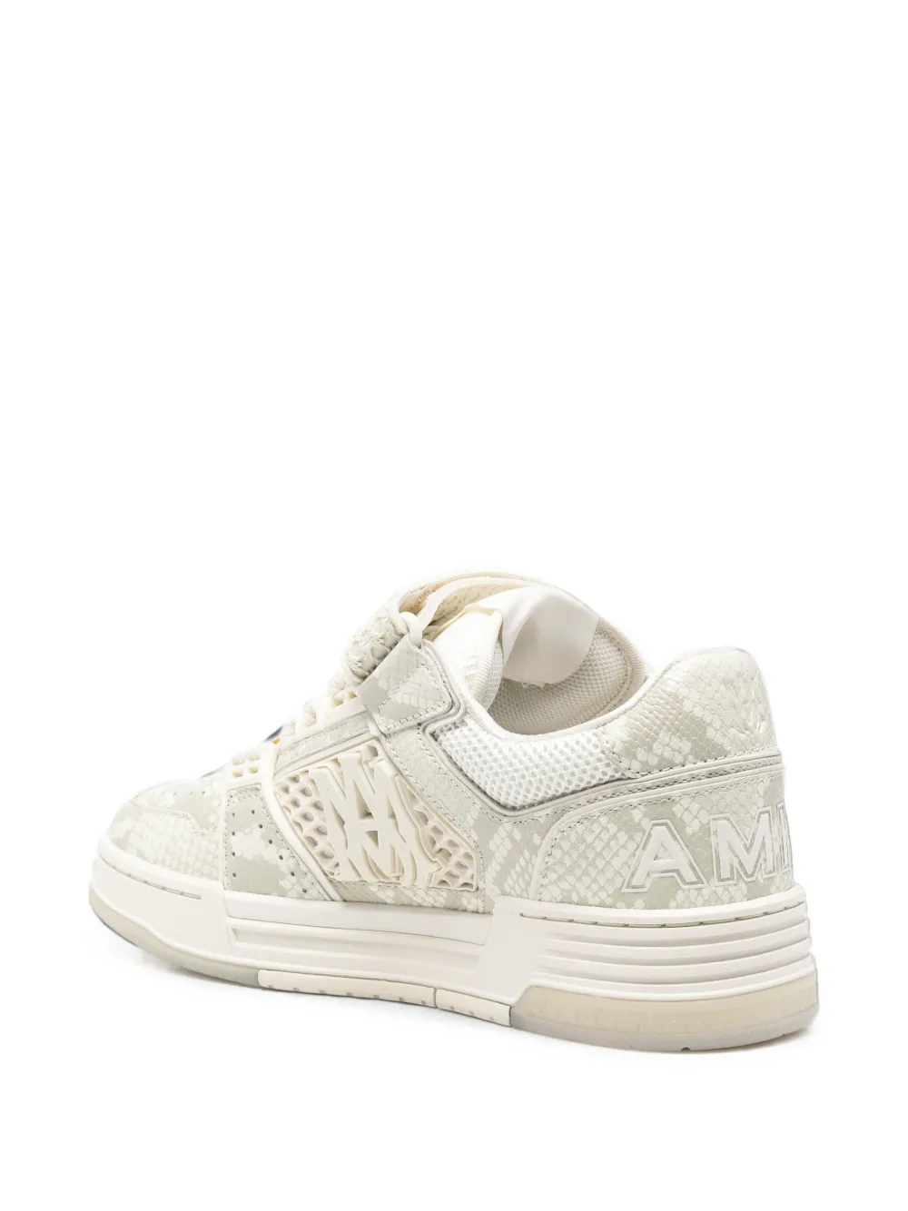 AMIRI MA Skyline sneakers met python-reliëf Beige