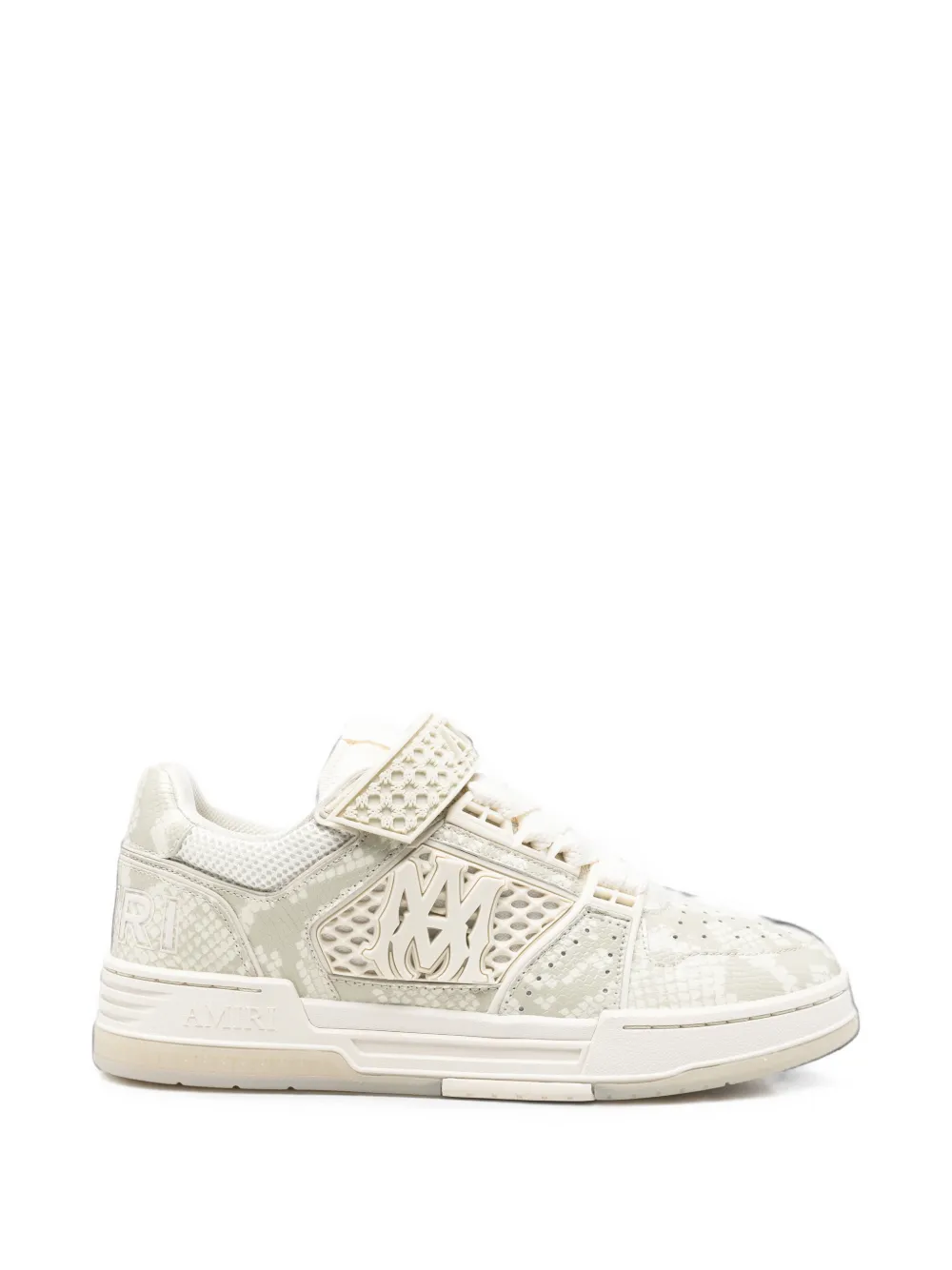 AMIRI Ma Skyline snakeskin-effect sneakers - Nude