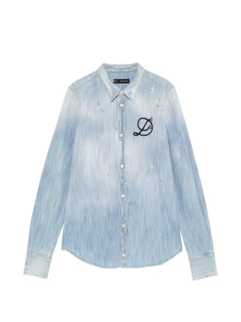 DSQUARED2 camisa con parche del logo 2000