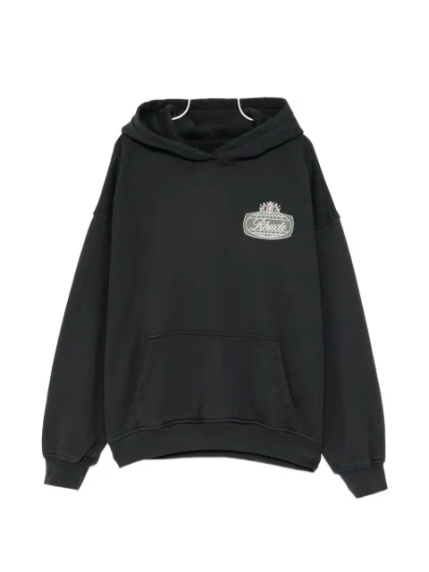 RHUDE logo-patch hoodie