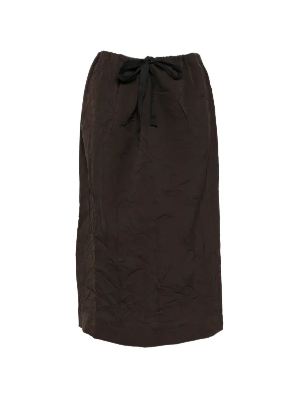 OUR LEGACY Crush Skirt in Brown