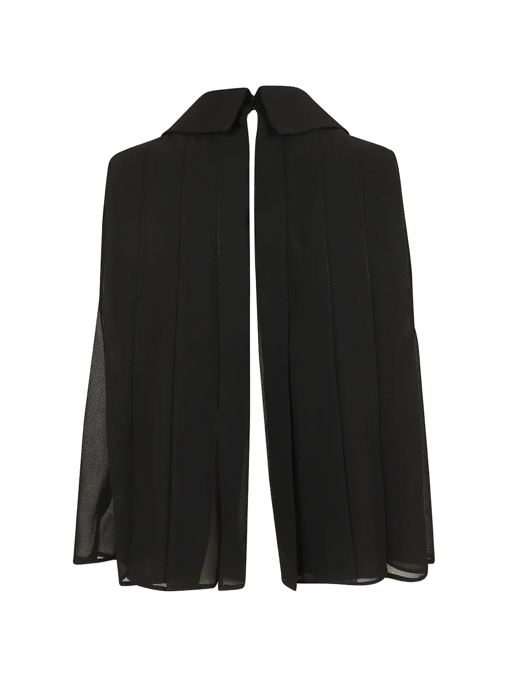 Elisabetta Franchi Blouse met strikdetail en plooien Zwart