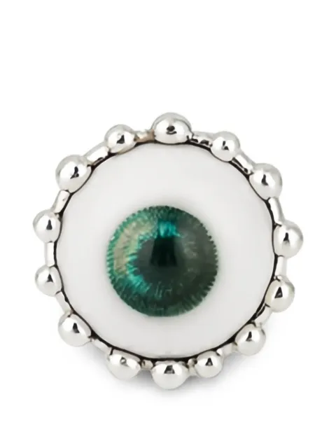 POISONED HEARTS ceramic eye-motif ring