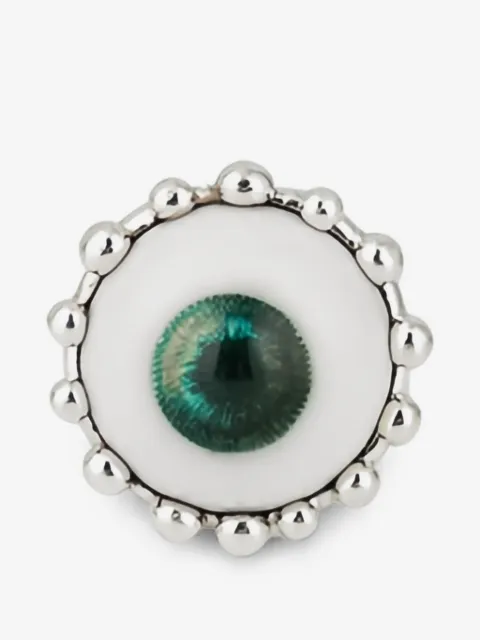 POISONED HEARTS ceramic eye-motif ring