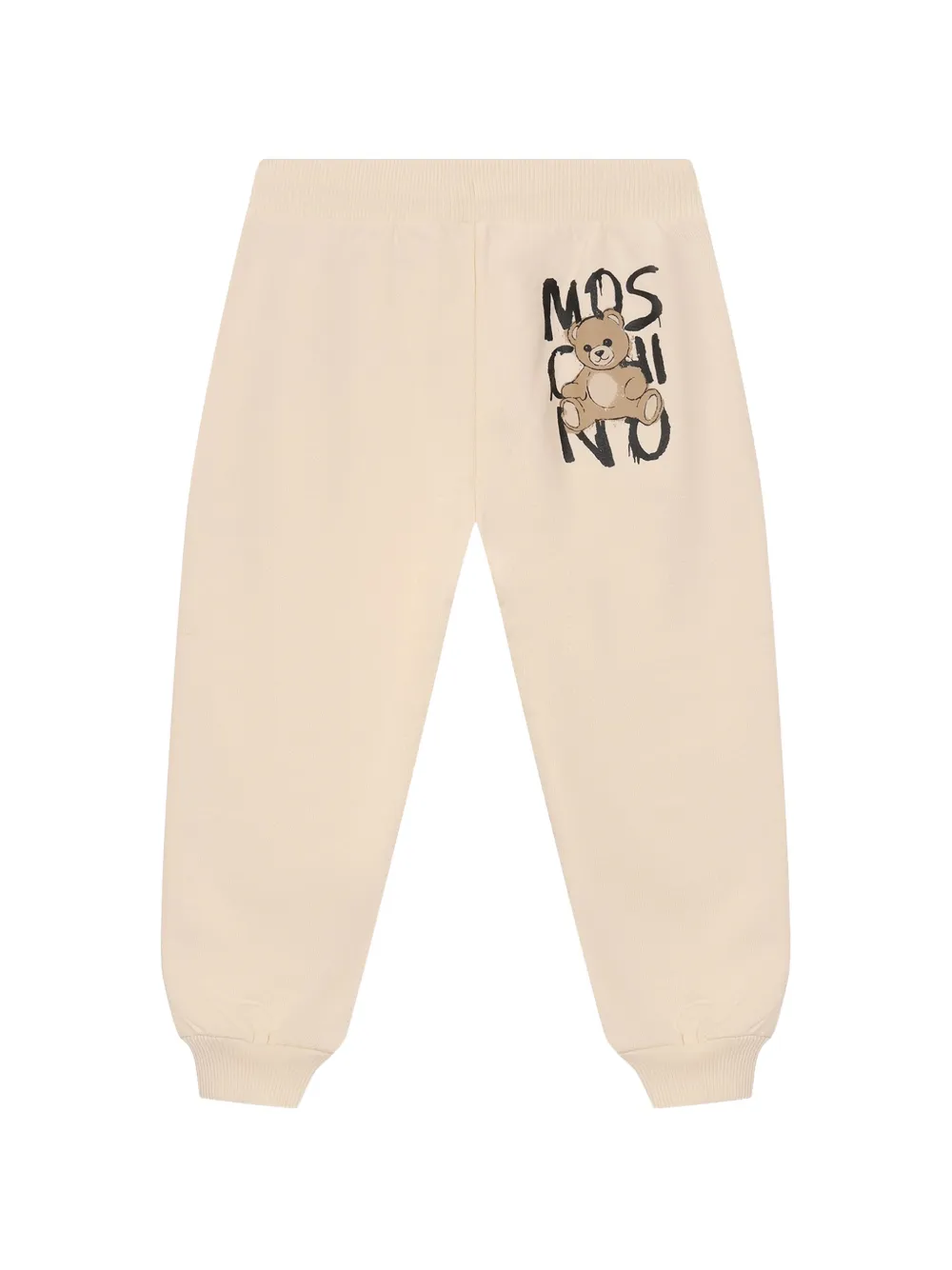 Moschino Kids Trainingsbroek met teddybeerprint Beige