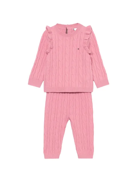 Tommy Hilfiger Junior cable-knit trousers set