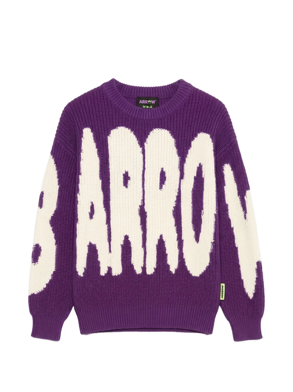 Barrow kids Maglione a coste con logo - Viola