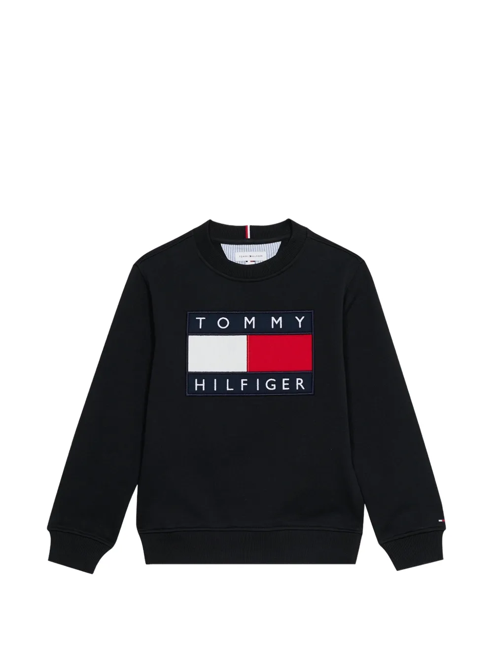 Tommy Hilfiger Junior Felpa con applicazione - Nero