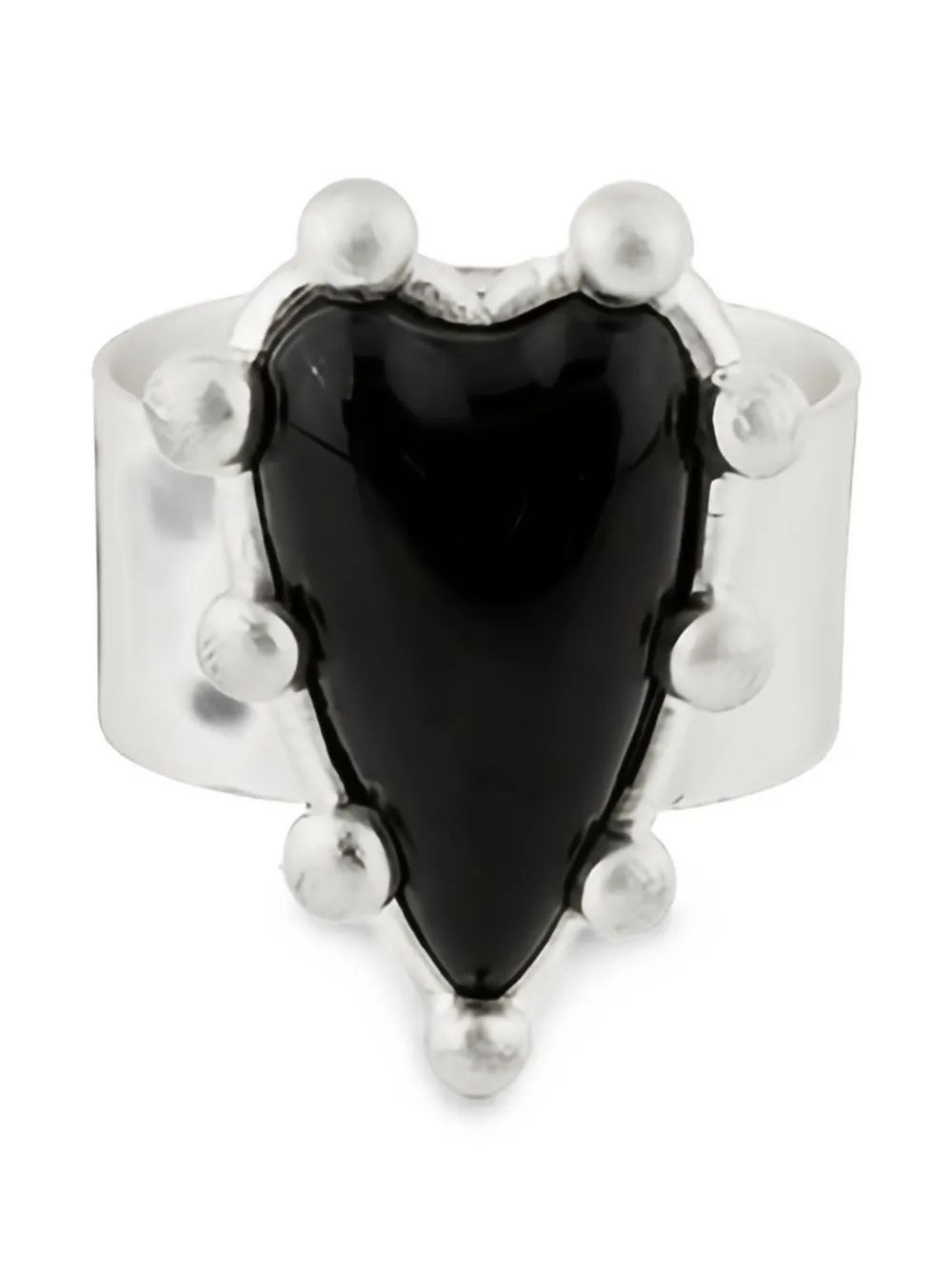 POISONED HEARTS porcelain heart-motif ring