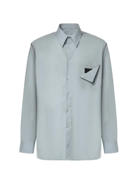 MM6 Maison Margiela logo-patch chest-pocket shirt