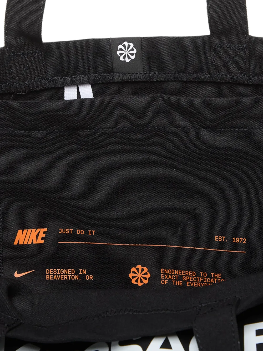 Nike Heritage Your Message Here tote bag Zwart
