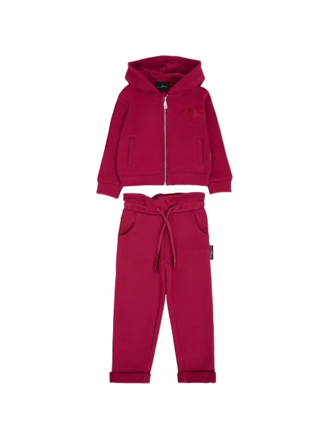 John Richmond Junior logo-patch hooded tracksuit