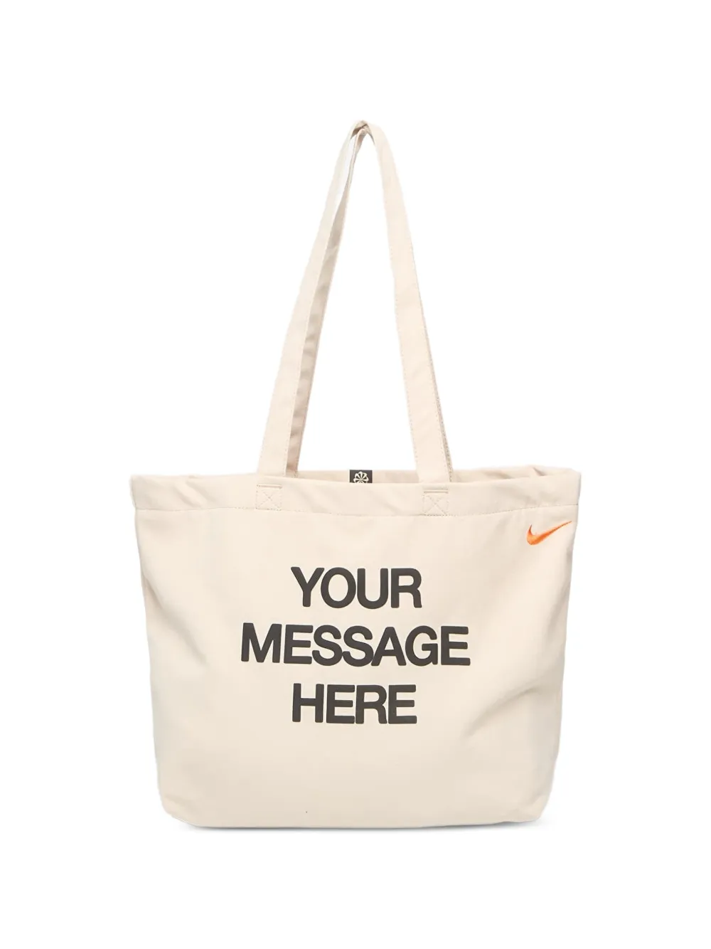 Nike Heritage Your Message Here tote bag Zwart