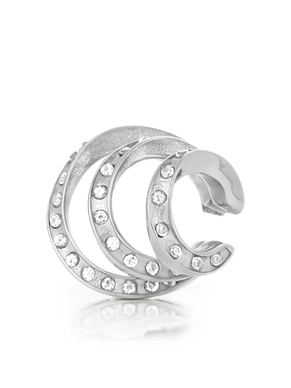 YPARIS Ridley crystal-embellished ear cuff - Argento