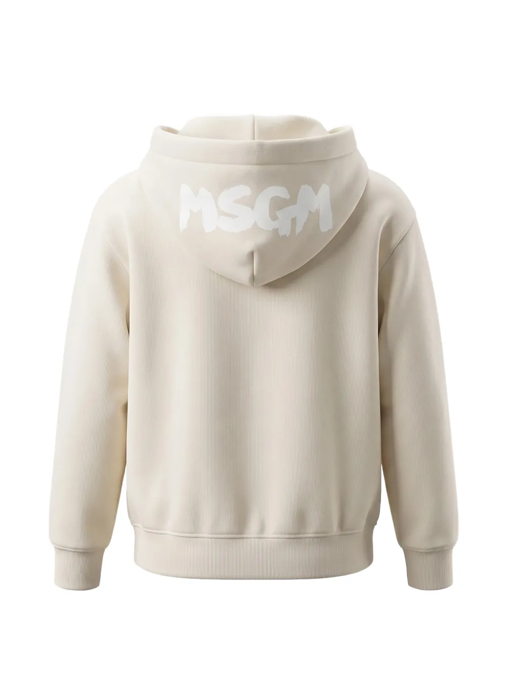 MSGM Kids Hoodie met rits Beige