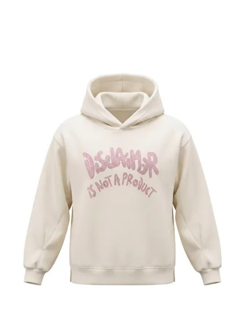 DISCLAIMER logo-embellished hoodie