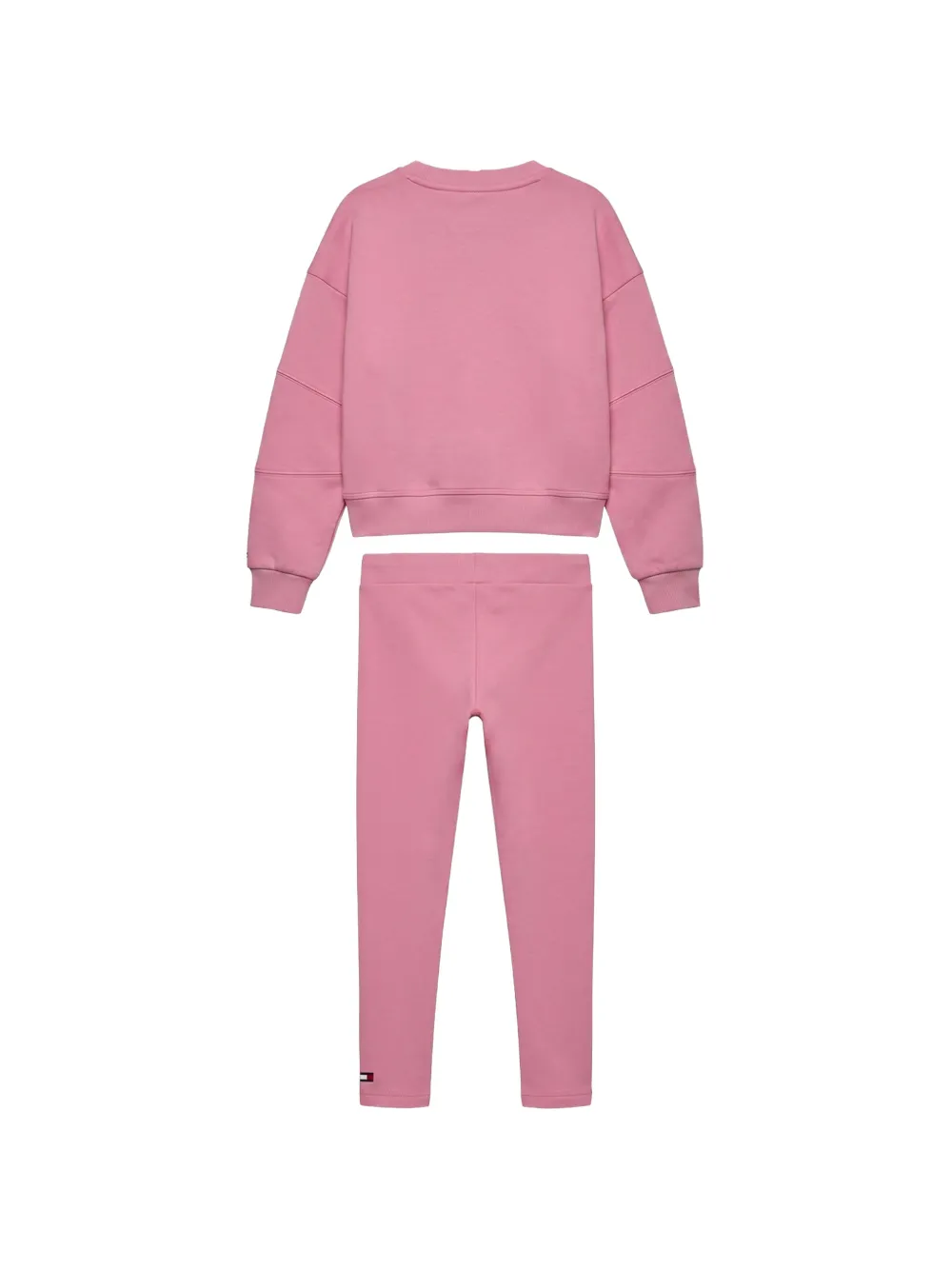 Tommy Hilfiger Junior Trainingspak met ronde hals Roze