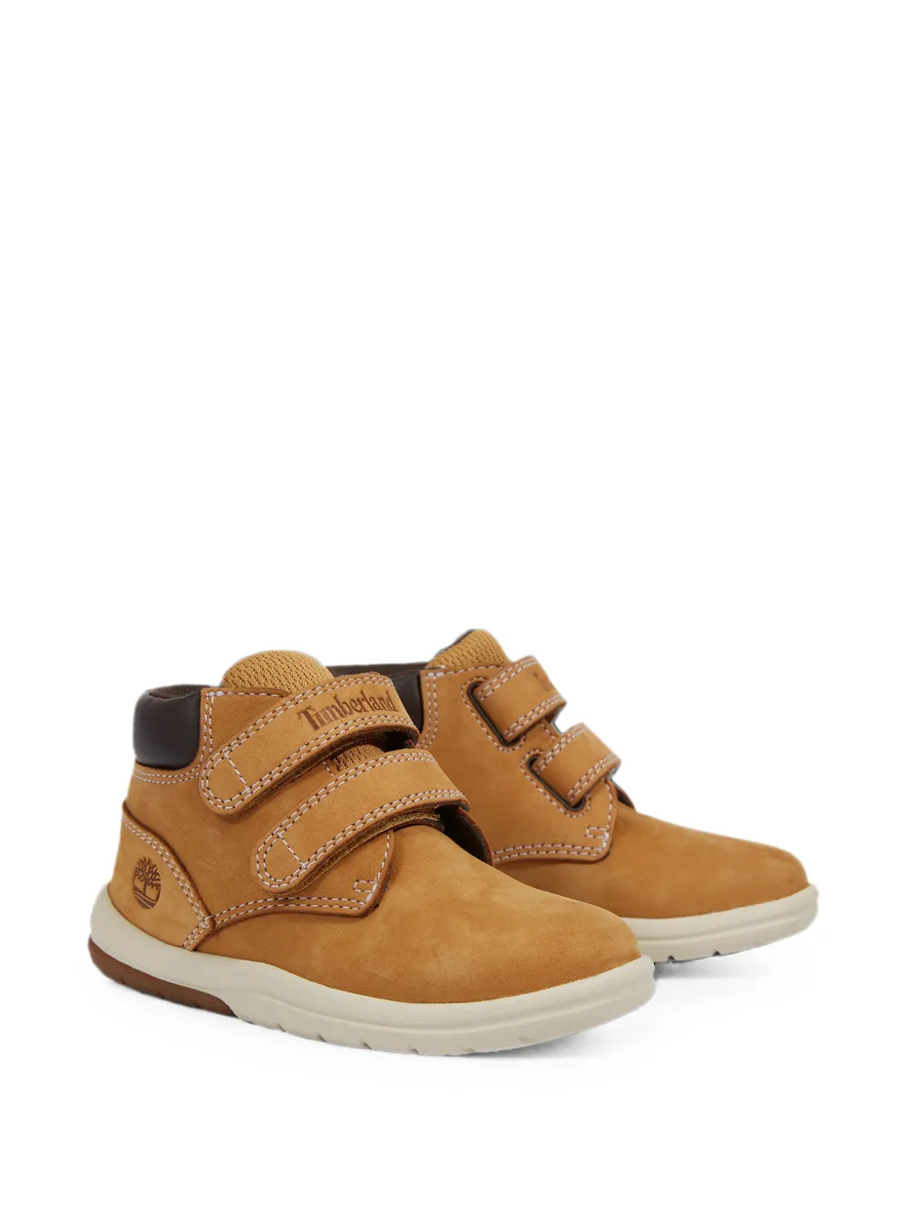 Timberland Kids Sneakers con chiusura a strappo - Marrone