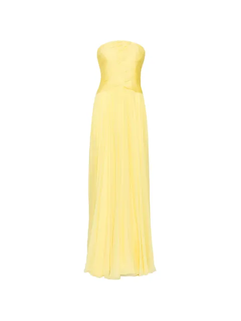 Zuhair Murad strapless draped silk-chiffon gown