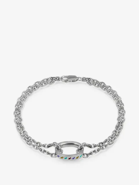 TWOJEYS enameled link bracelet