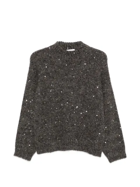 PANICALE jersey con lentejuelas y cuello alto