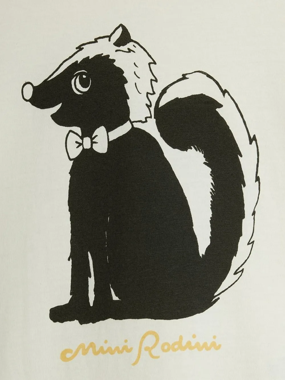 Mini Rodini skunk-print T-shirt Wit