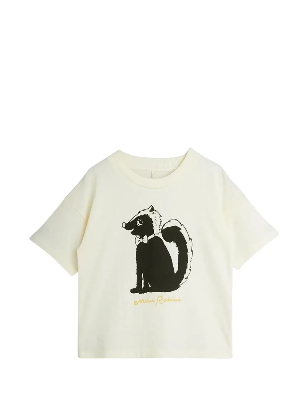 Mini Rodini skunk-print T-shirt Wit