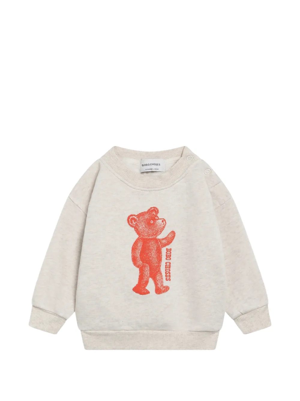 Bobo Choses Softpaw Monster cotton sweatshirt - Toni neutri