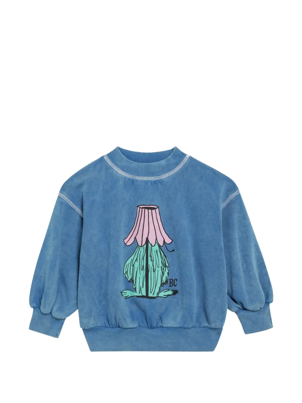 Bobo Choses graphic-print cotton sweatshirt - Blau