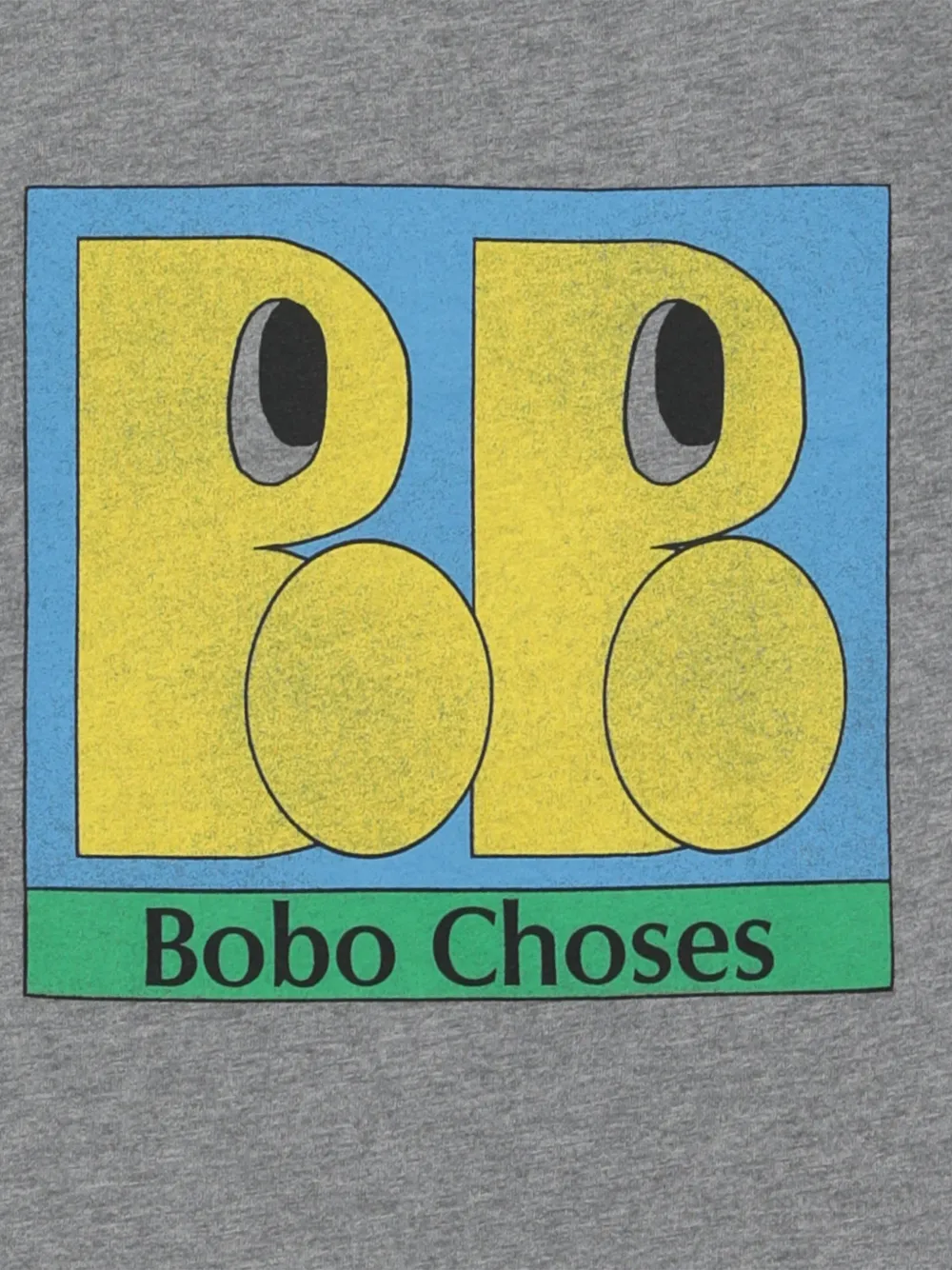 Bobo Choses Katoenen T-shirt met logoprint Grijs