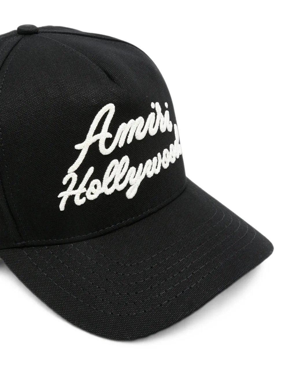 AMIRI Honkbalpet met geborduurd logo Zwart