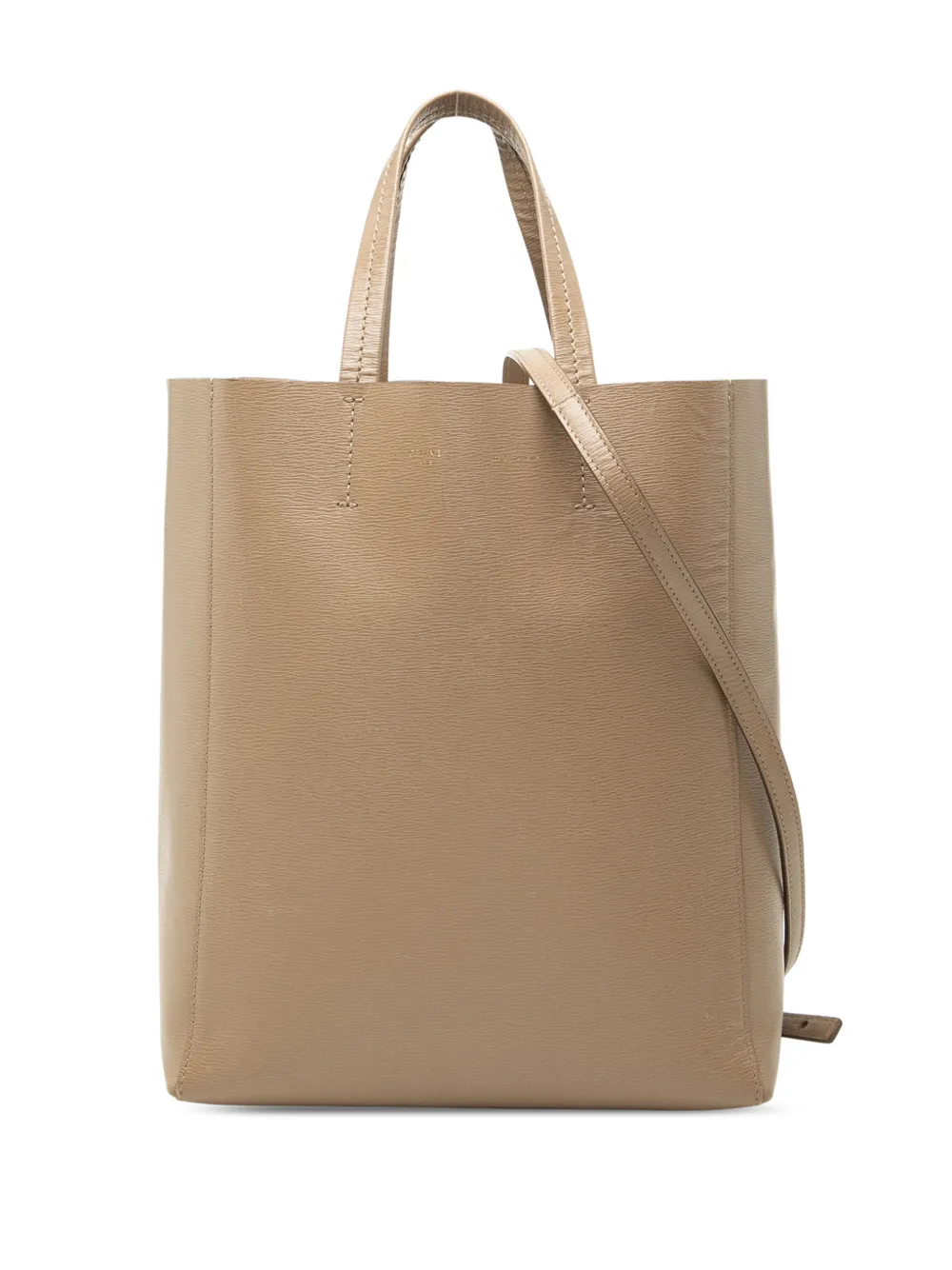 Celine Pre-Owned 2016 Small Grained Calfskin Vertical Cabas Tote satchel - Nude