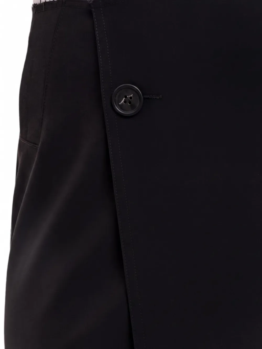 MM6 Maison Margiela Wollen midi-rok Zwart