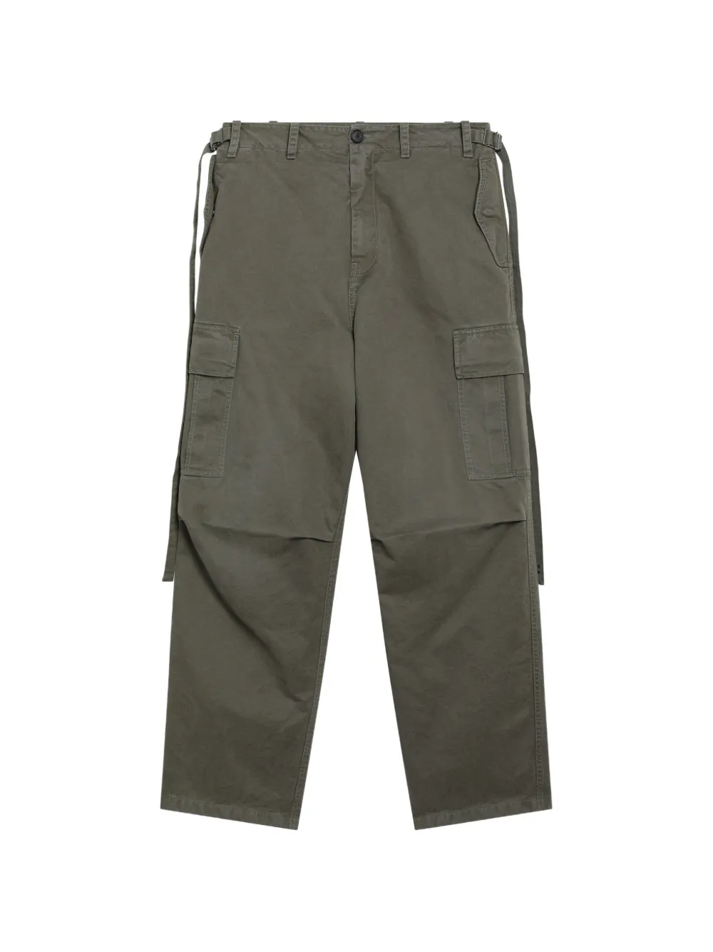 FENDI buckled-strap cargo pants Groen