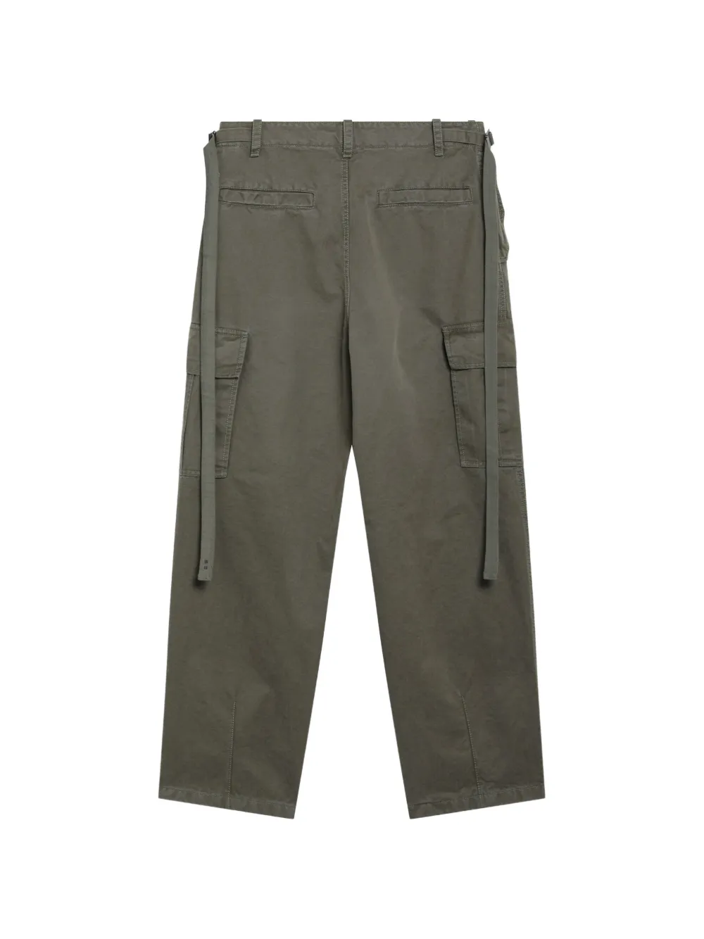 FENDI buckled-strap cargo pants Groen