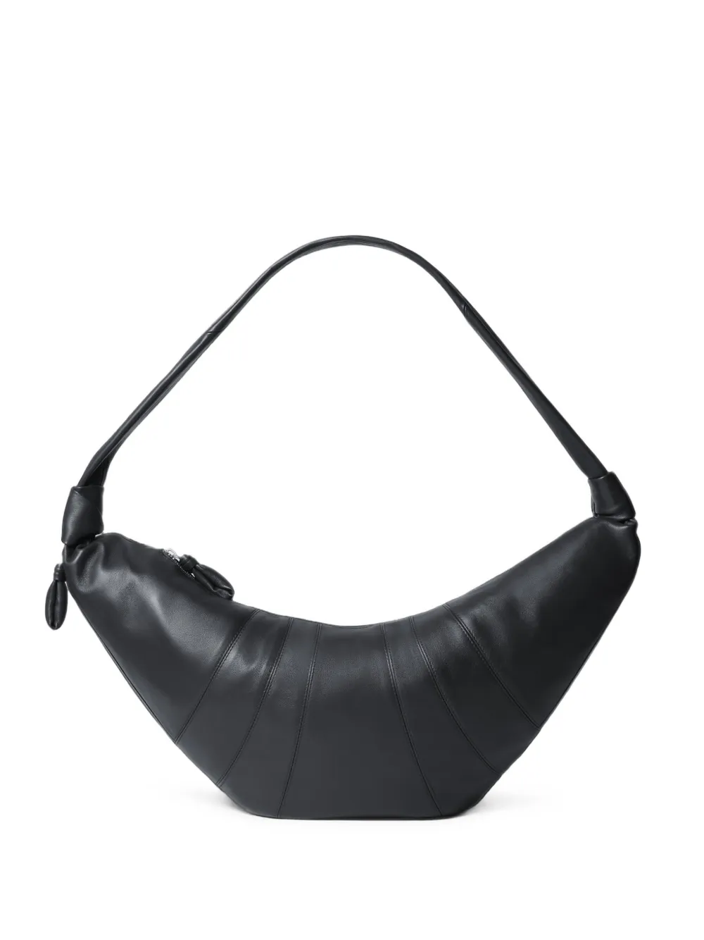 LEMAIRE Croissant leather shoulder bag - Nero