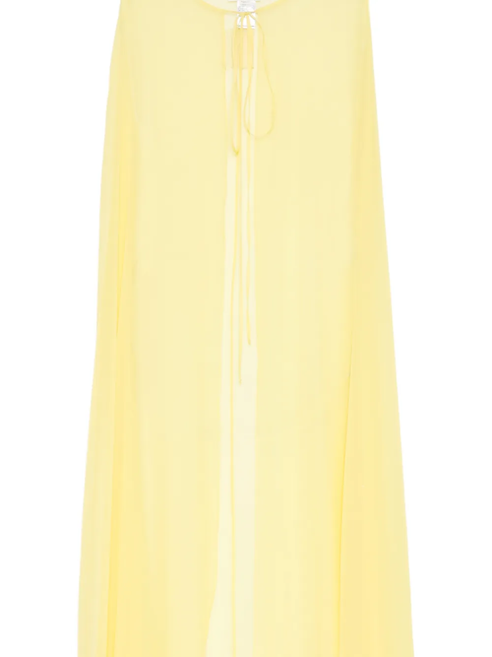 Zuhair Murad Zijden chiffon cape Geel